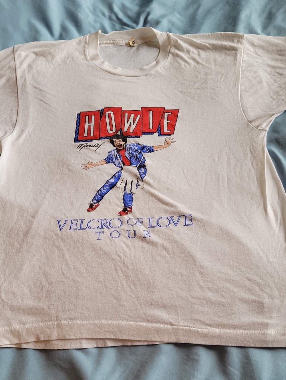 True Vintage Howie Mandel Velcro of Love Tour White Graphic Tee